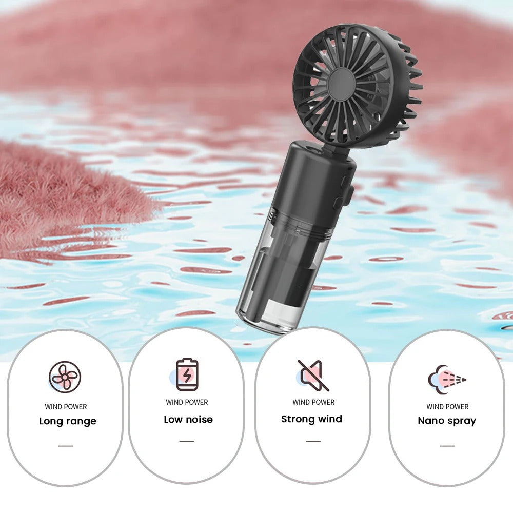 BreezeBuddy: Portable Mini Fan for On-the-Go Cooling
