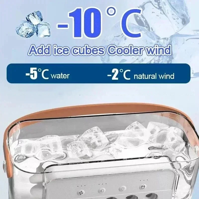 Portable Mini Air Cooler – Personal Space Cooler with USB & Water Tank