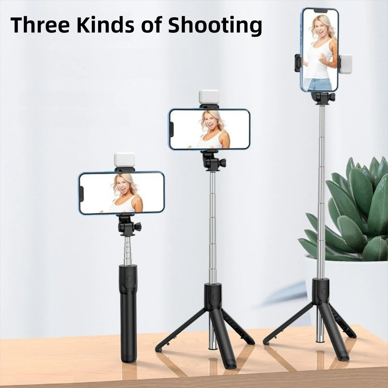 3-in-1 Multi-Function Selfie Stick: Capture, Stabilize, and Expand