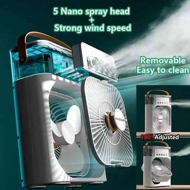 Portable Mini Air Cooler – Personal Space Cooler with USB & Water Tank