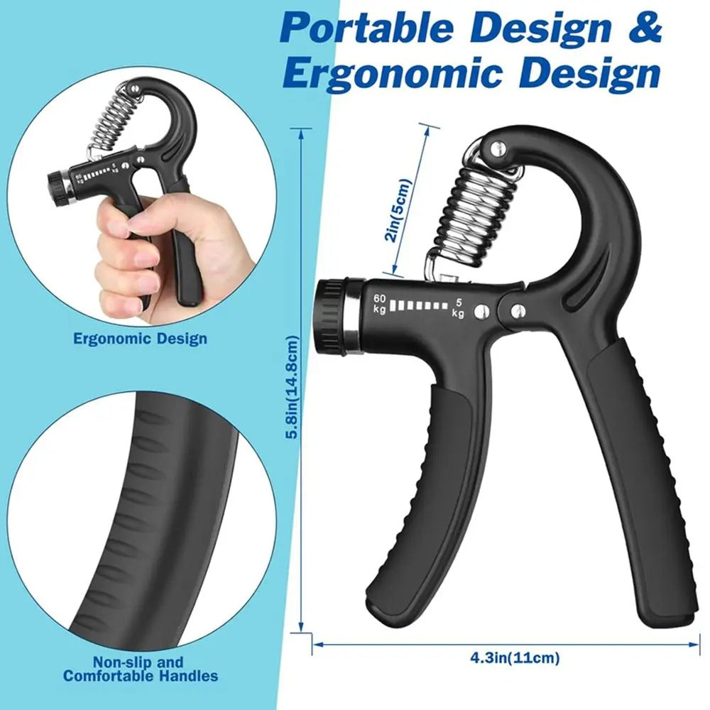 Adjustable Hand Gripper – Strengthen Fingers, Wrists & Forearms