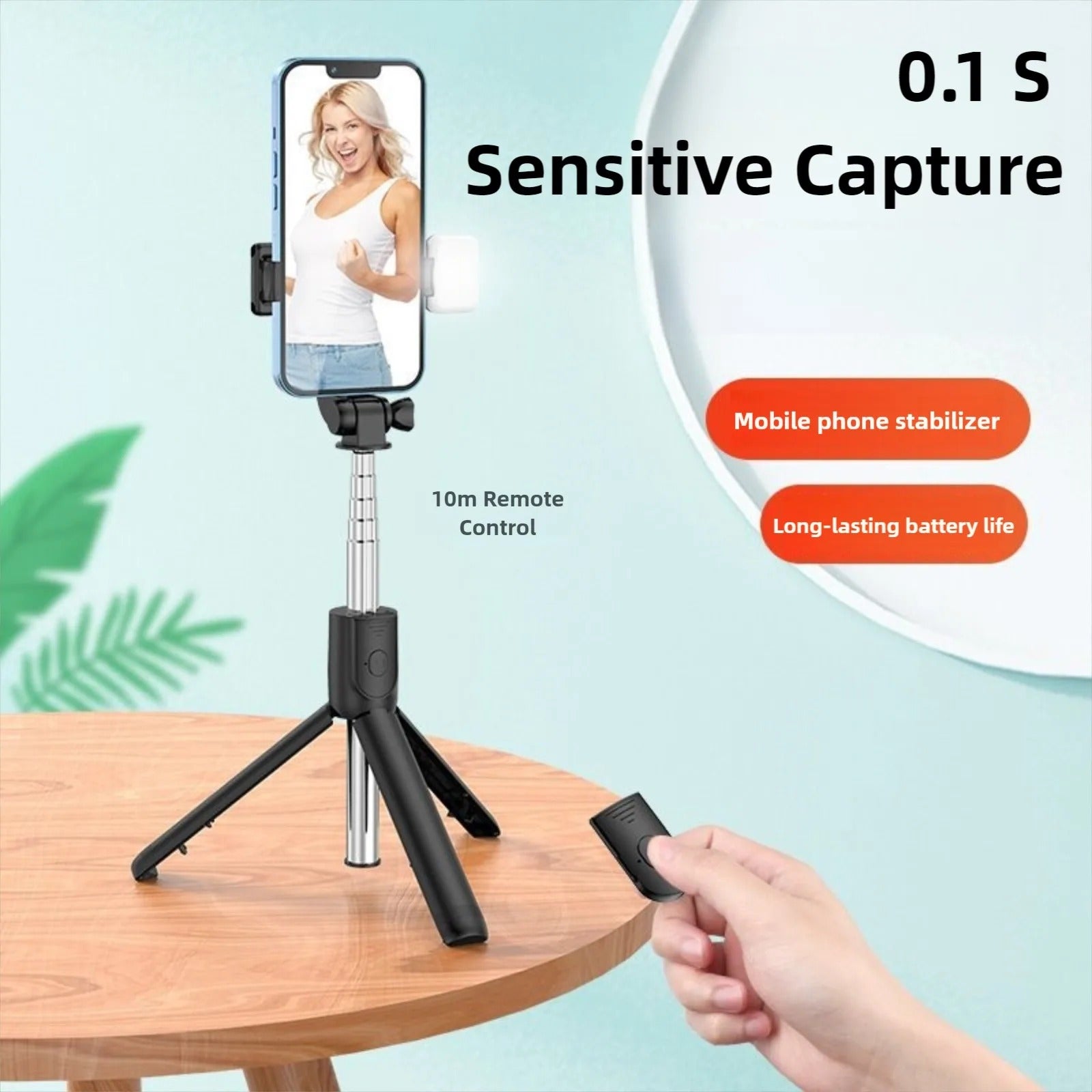 3-in-1 Multi-Function Selfie Stick: Capture, Stabilize, and Expand