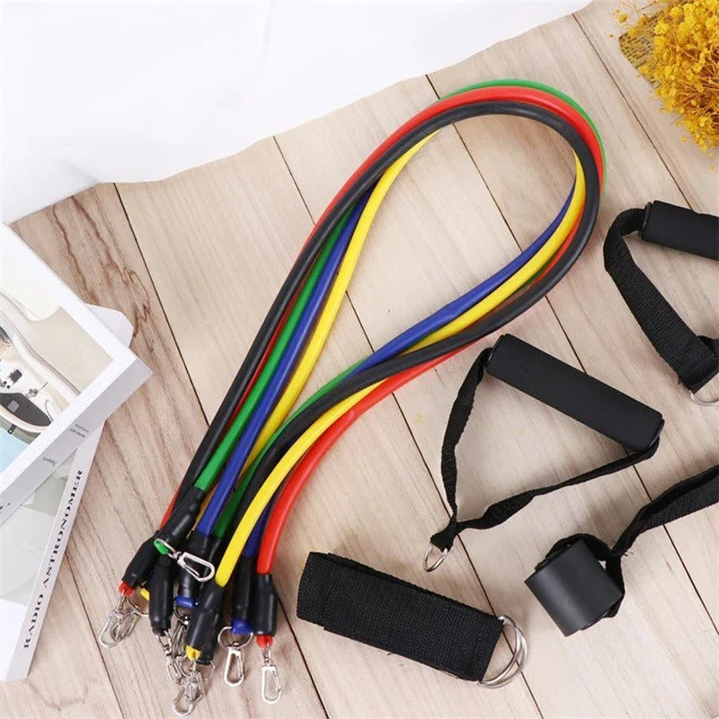 FlexFit Resistance Bands: Complete Gym Band Set