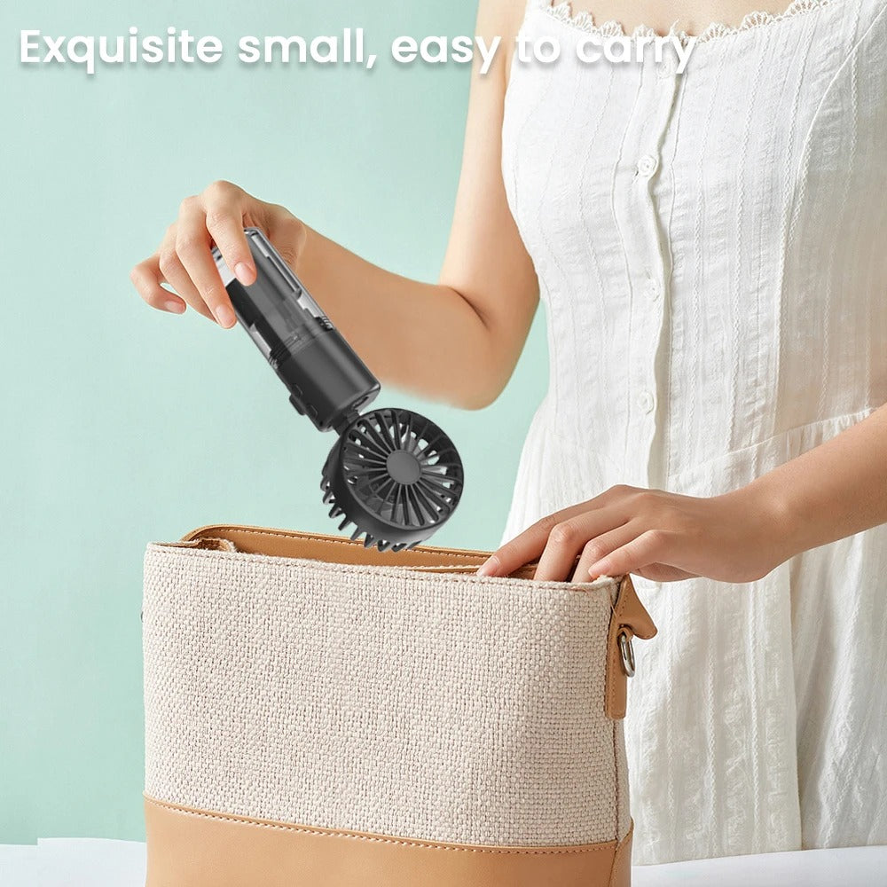 BreezeBuddy: Portable Mini Fan for On-the-Go Cooling